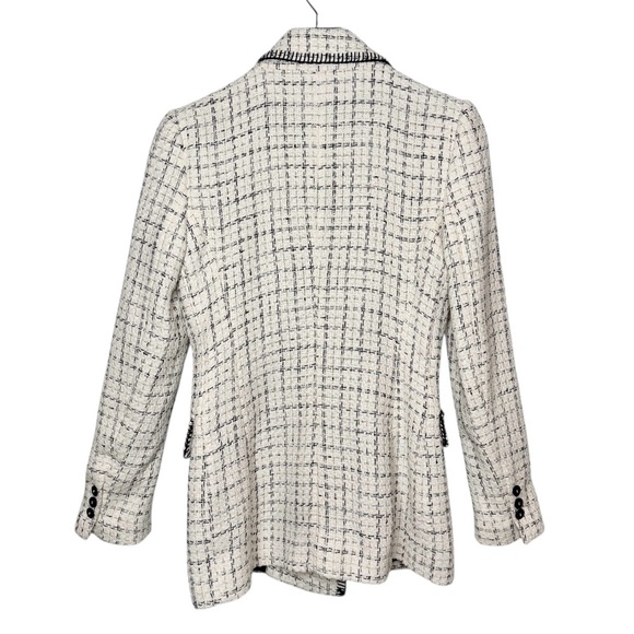 Zara Blogger Favorite Ivory Double Breasted Women’s Lady Blazer Sz S - Picture 9 of 13